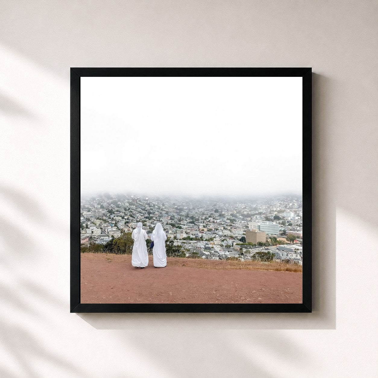 #noir Tableau carré de l'album Asphalt Meadows de Death Cab for Cutie, cadre noir 32x32 cm