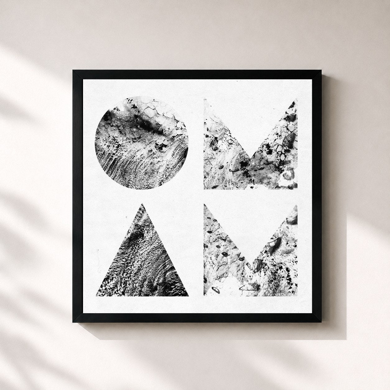 #noir Tableau carré de l'album Beneath The Skin (Deluxe) de Of Monsters And Men, cadre noir 32x32 cm