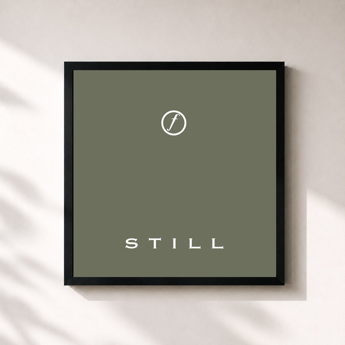 #noir Tableau carré de l'album Still (Collector's Edition) de Joy Division, cadre noir 32x32 cm