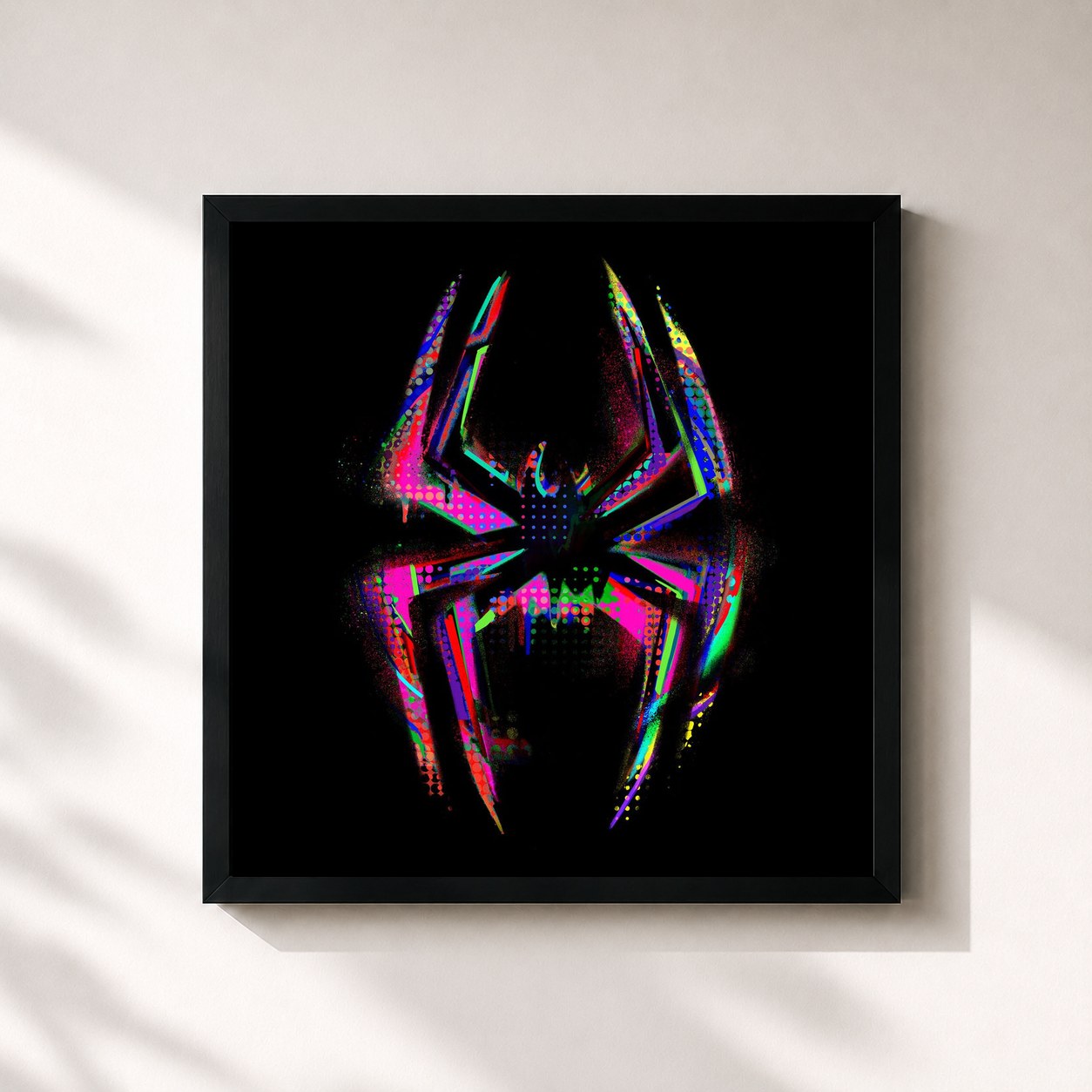 #noir METRO BOOMIN PRESENTS SPIDER-MAN: ACROSS THE SPIDER-VERSE (SOUNDTRACK FROM AND INSPIRED BY THE MOTION PICTURE) by Metro Boomin as a square framed art print, black 32x32 cm frame