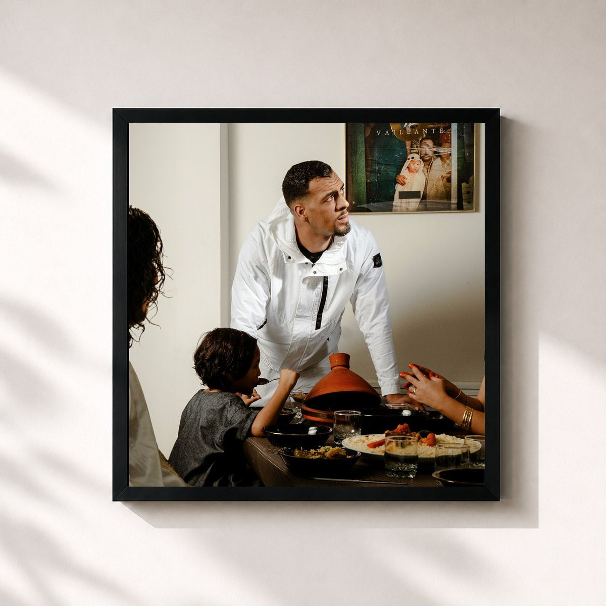 #noir Tableau carré de l'album LARLAR (Part. 1) de YL, cadre noir 32x32 cm