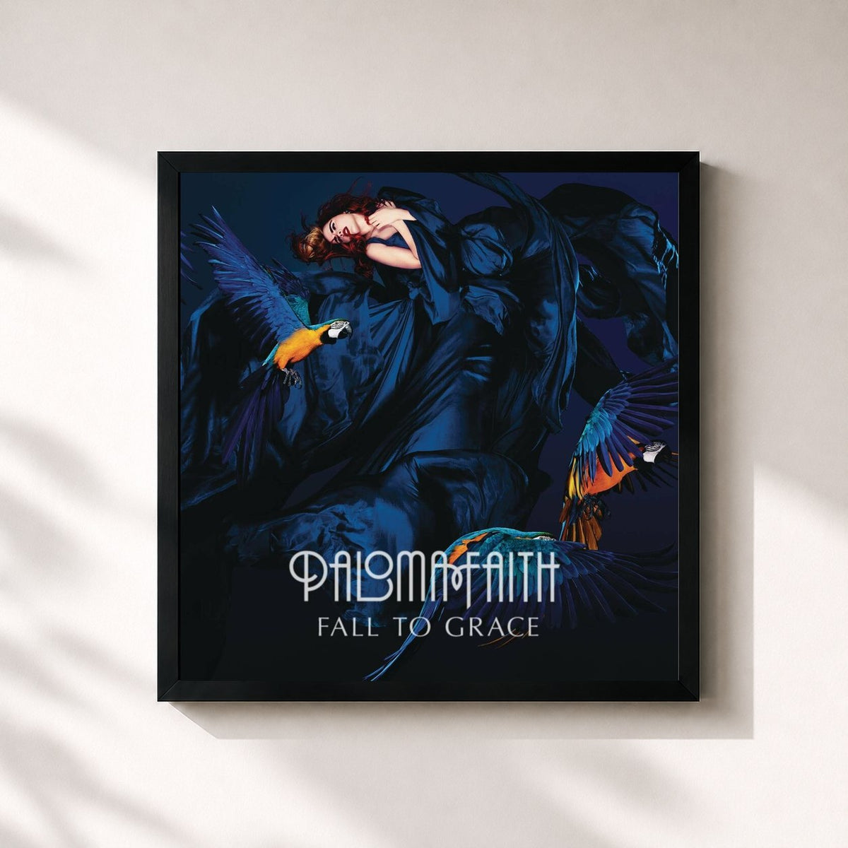 #noir Tableau carré de l'album Fall To Grace - Rarities de Paloma Faith, cadre noir 32x32 cm