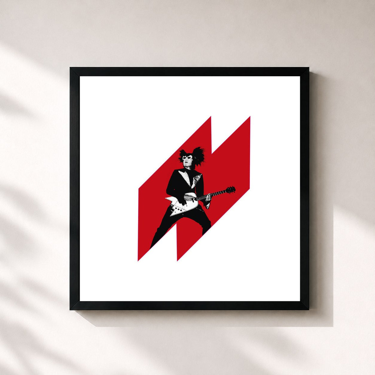 #noir Les Saisons De Passage von -M- als quadratischer Kunstdruck, schwarzer Rahmen 32x32 cm
