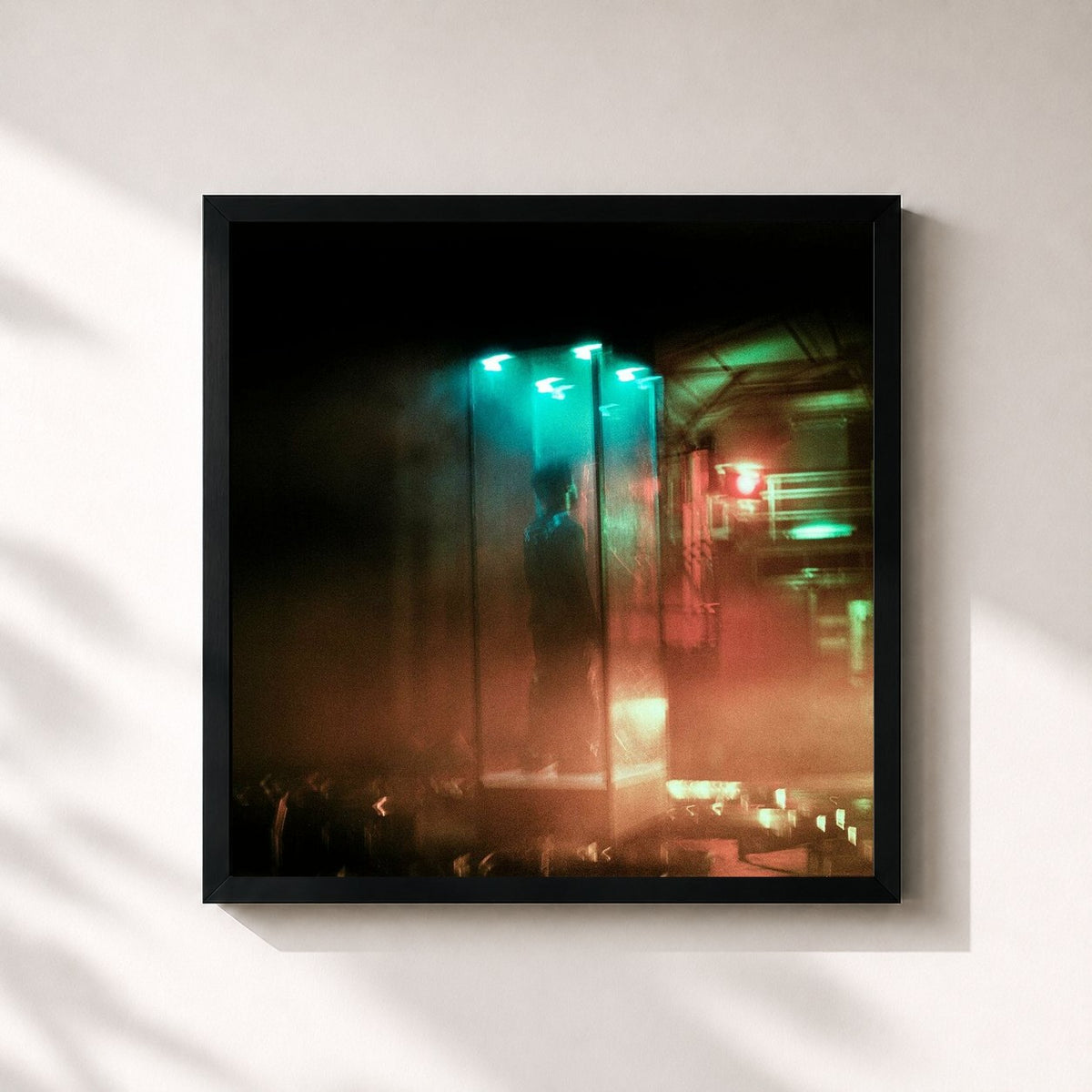 #noir Tableau carré de l'album Ends & Begins de Labrinth, cadre noir 32x32 cm