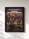 #noir Tableau de l'album Bodas De Plata De La Sonora Santanera de La Sonora Santanera, cadre noir, imprimé et encadré en France