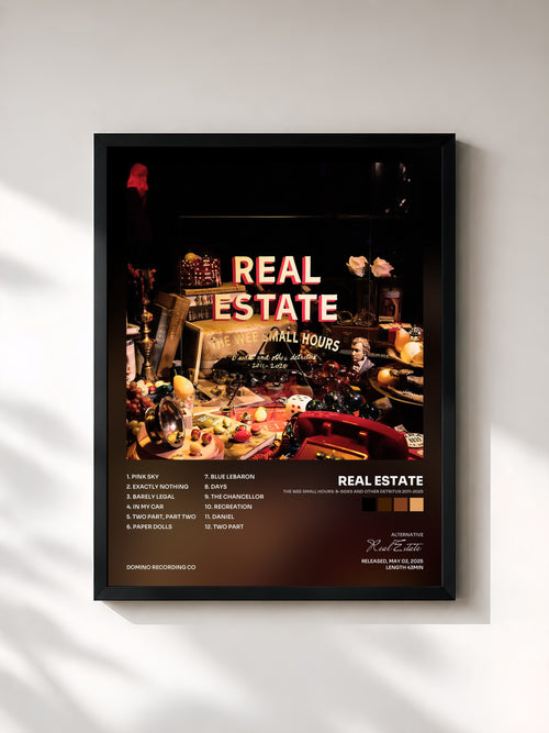 Real Estate · The Wee Small Hours: B-Sides and Other Detritus 2011-2025 — Affiche encadrée