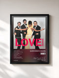 #noir Tableau de l'album Love Songs de Gladys Knight & The Pips, cadre noir, imprimé et encadré en France