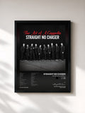 #noir Tableau de l'album The Art of a Cappella de Straight No Chaser, cadre noir, imprimé et encadré en France