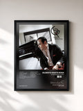 #noir Tableau de l'album Gilberto Santa Rosa de Gilberto Santa Rosa, cadre noir, imprimé et encadré en France