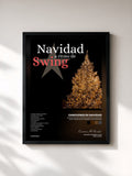 #noir Navidad a Ritmo di Swing: Música Navideña de Jazz y Swing para Celebrar las Vacaciones de Canciones De Navidad in stampa incorniciata, cornice nera, stampata e incorniciata in Francia