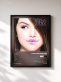 #noir Tableau de l'album Kiss & Tell de Selena Gomez & The Scene, cadre noir, imprimé et encadré en France
