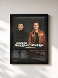 #noir Tableau de l'album Bebendo e Chorando de George Henrique & Rodrigo, cadre noir, imprimé et encadré en France