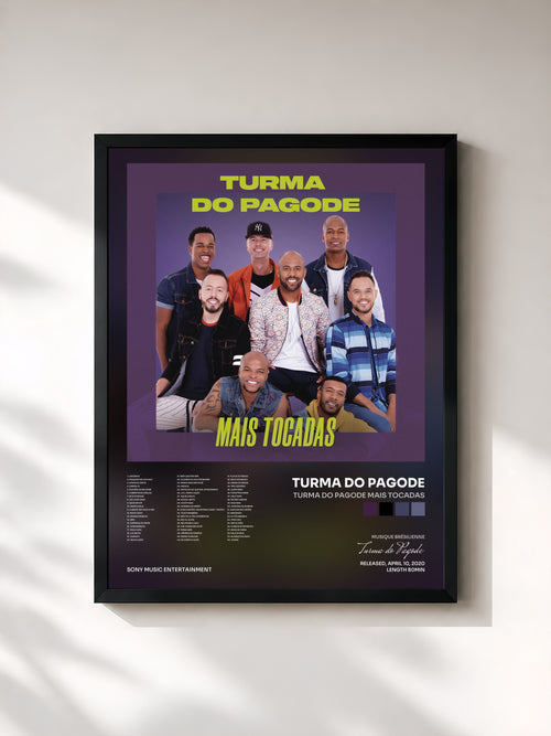 Turma do Pagode · Turma do Pagode Mais Tocadas — Affiche encadrée