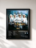 #noir Tableau de l'album The Magic, Vol.1 de Grupo Marca Registrada, cadre noir, imprimé et encadré en France