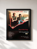 #noir Tableau de l'album Along The Red Ledge de Daryl Hall & John Oates, cadre noir, imprimé et encadré en France