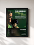 #noir Tableau de l'album Where Did Our Love Go: 40th Anniversary Edition de The Supremes, cadre noir, imprimé et encadré en France