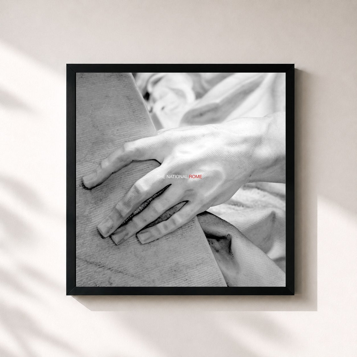 #noir Rome by The National as a square framed art print, black 32x32 cm frame