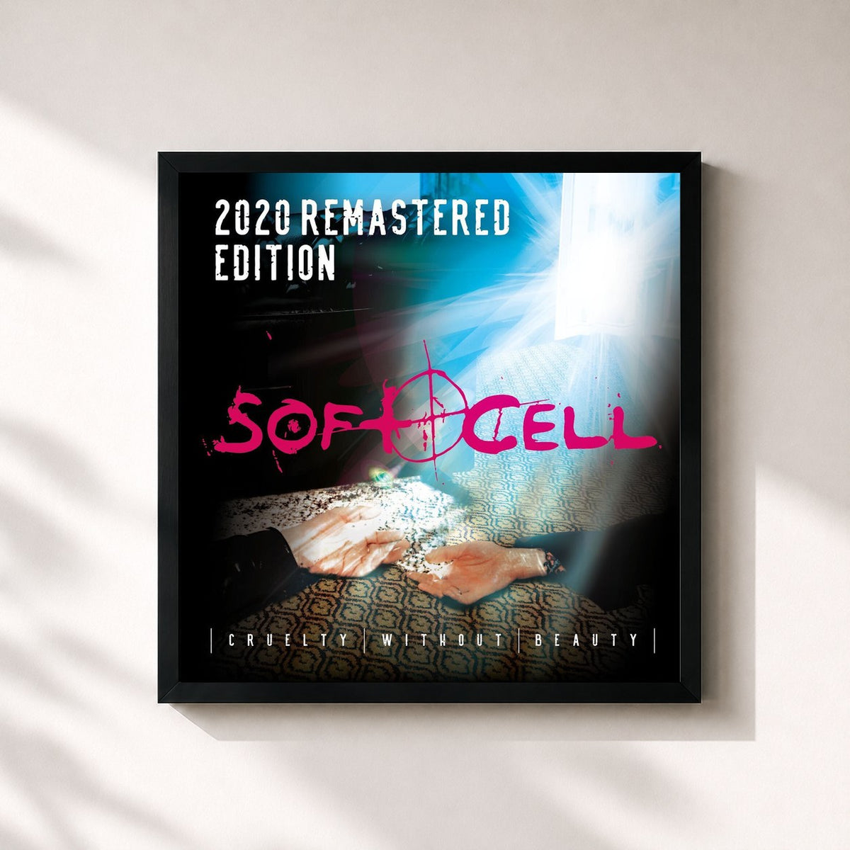 #noir Cruelty Without Beauty (Remastered Edition) von Soft Cell als quadratischer Kunstdruck, schwarzer Rahmen 32x32 cm
