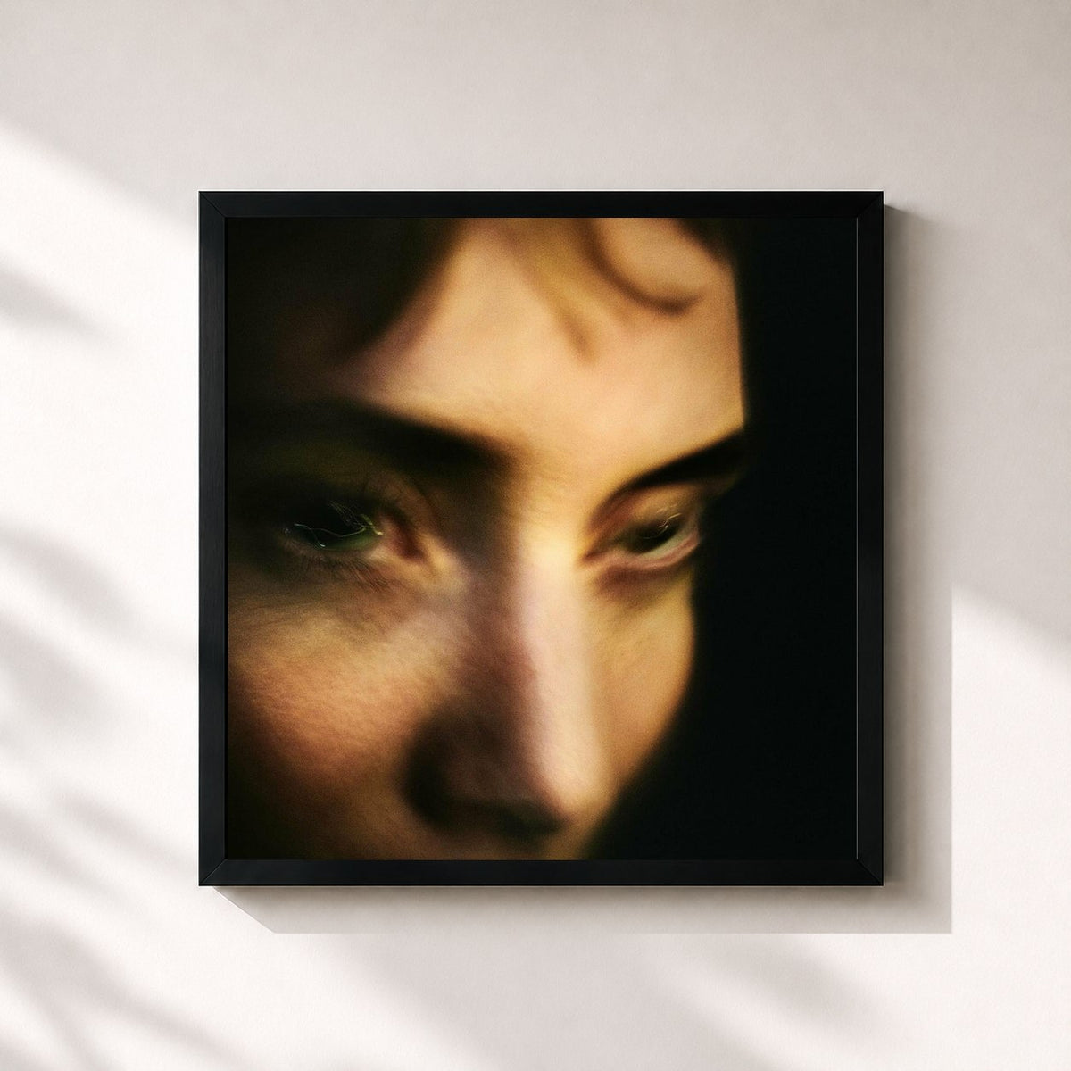 #noir Tableau carré de l'album ƎYƎYƎ de Lykke Li, cadre noir 32x32 cm