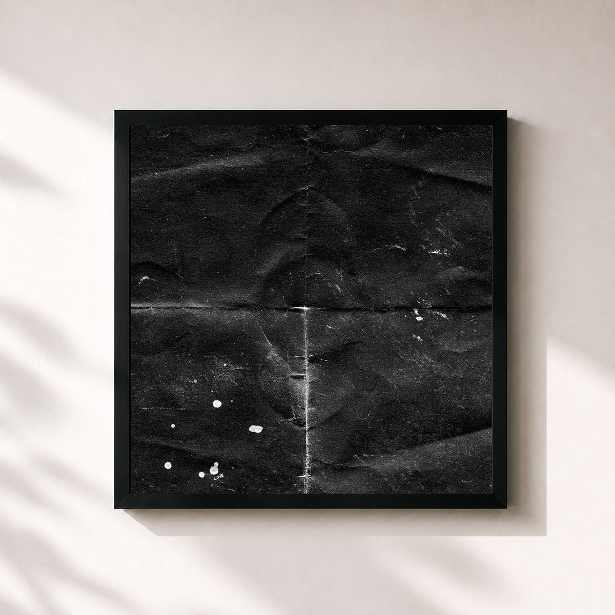#noir Tableau carré de l'album Wounded Rhymes (Anniversary Edition) de Lykke Li, cadre noir 32x32 cm