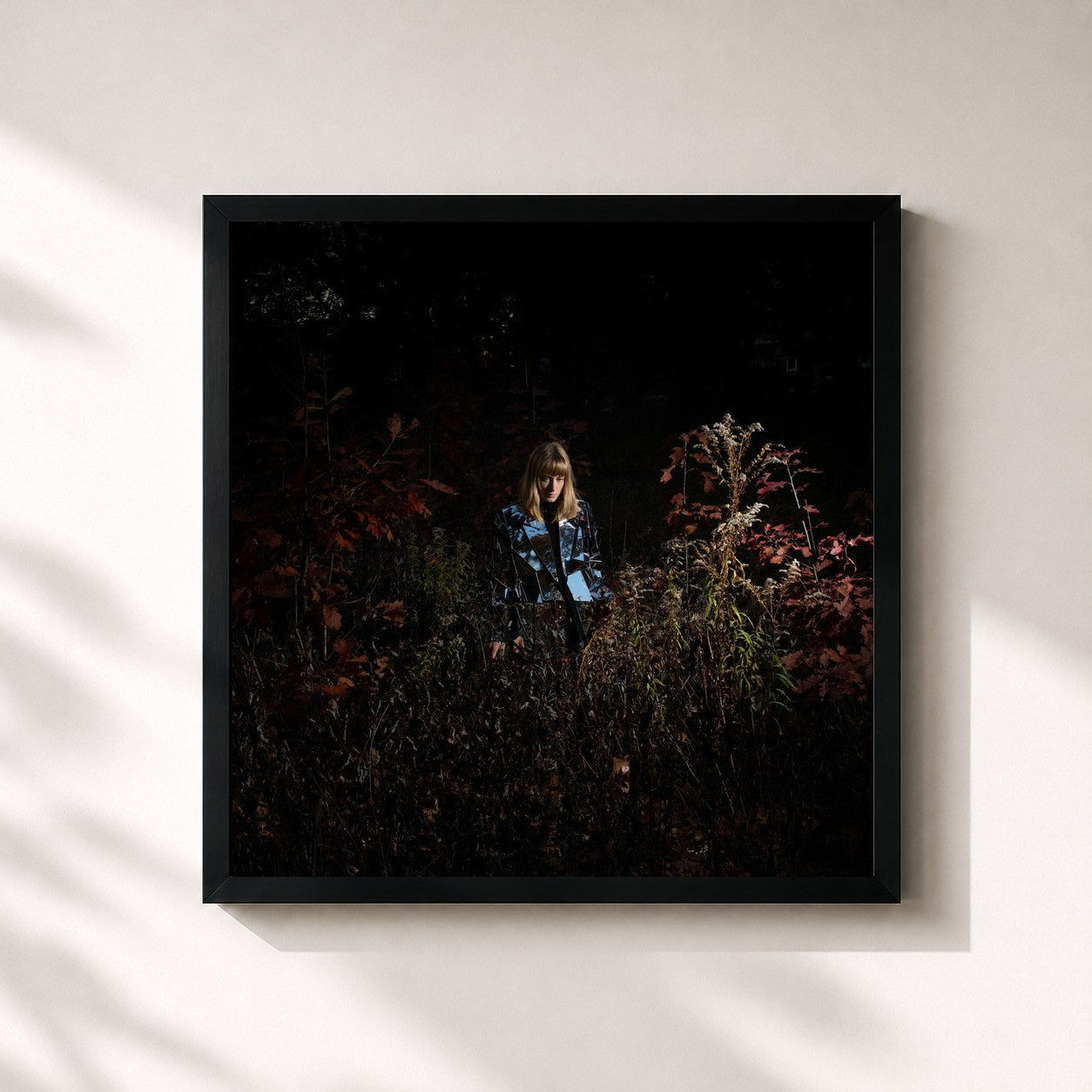 #noir Tableau carré de l'album Ignorance (Deluxe Version) de The Weather Station, cadre noir 32x32 cm
