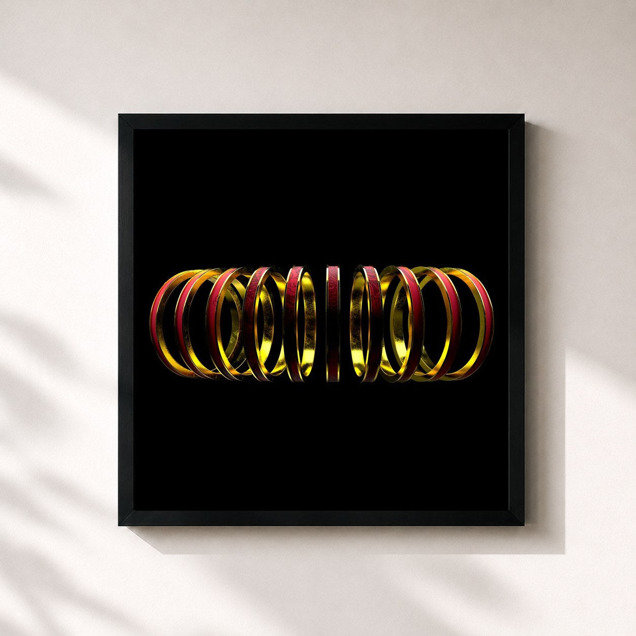 #noir Tableau carré de l'album Shang-Chi and The Legend of The Ten Rings: The Album de 88rising, cadre noir 32x32 cm