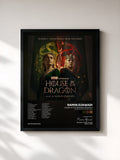 #noir Tableau de l'album House of the Dragon: Season 2 (Soundtrack from the HBO® Series) de Ramin Djawadi, cadre noir, imprimé et encadré en France