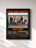 #noir Tableau de l'album Alles glänzt de Feine Sahne Fischfilet, cadre noir, imprimé et encadré en France