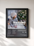 #noir Navidad para Niños - Las Mejores Canciones Instrumentales Navideñas by Canciones De Navidad as a framed art print, black frame, printed and framed in France