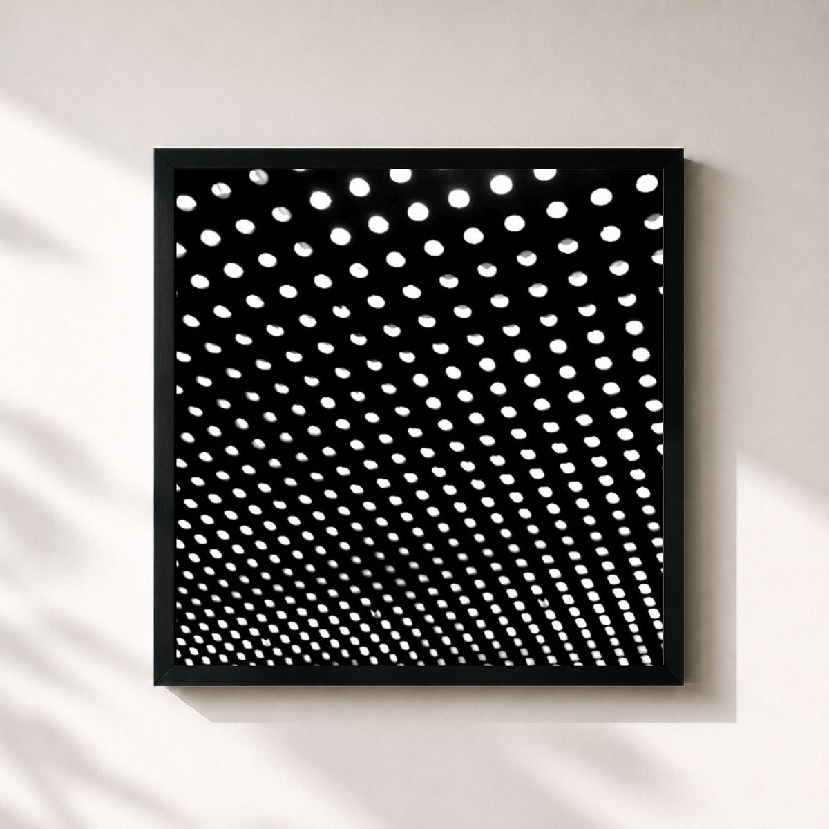 #noir Tableau carré de l'album Bloom de Beach House, cadre noir 32x32 cm