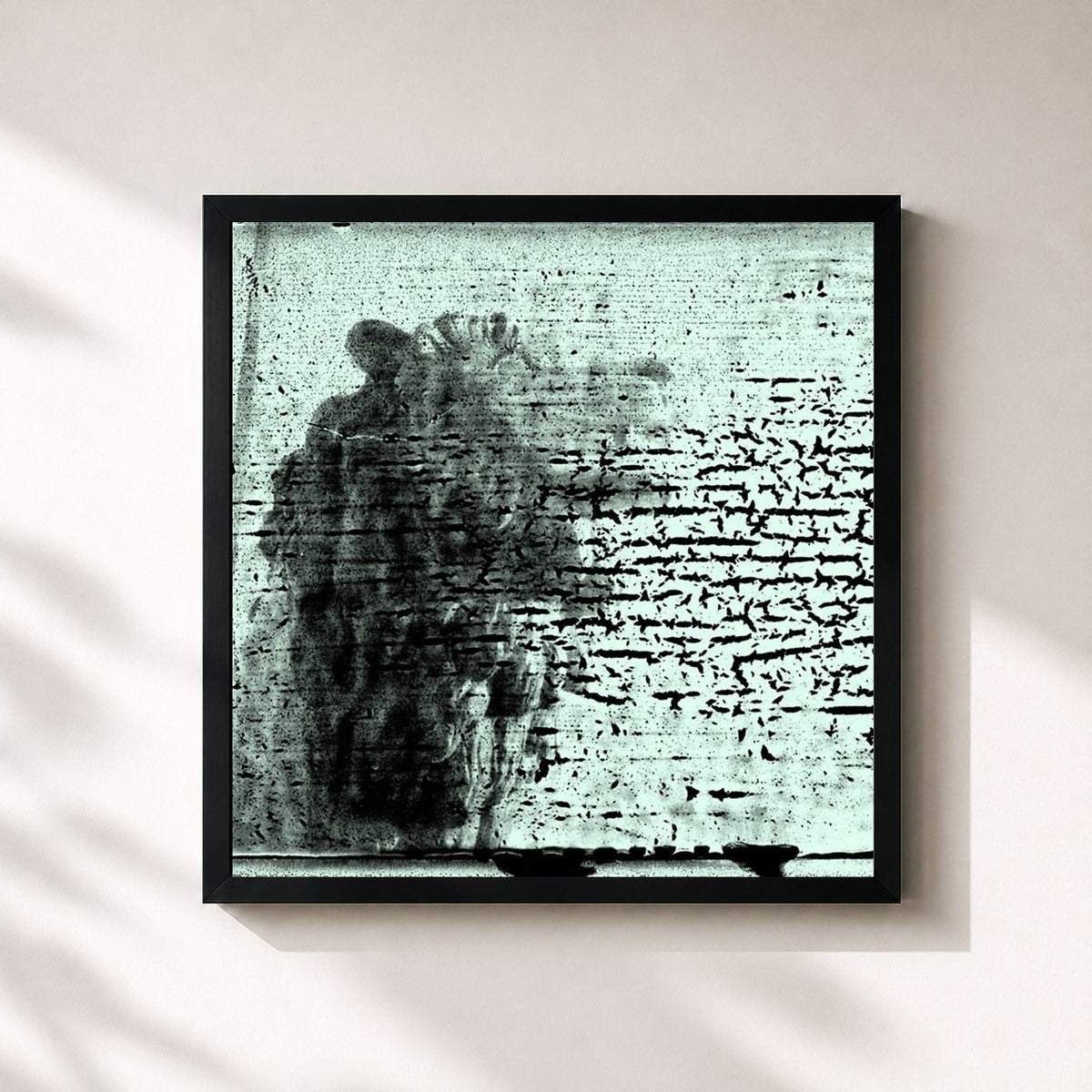 #noir Monuments to an Elegy von The Smashing Pumpkins als quadratischer Kunstdruck, schwarzer Rahmen 32x32 cm