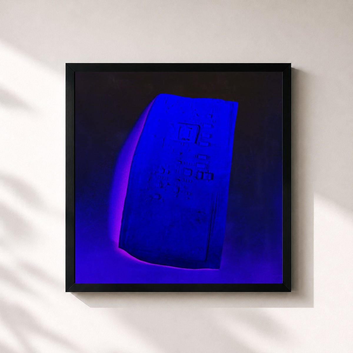 #noir Écran Total (Remixes) von Feu! Chatterton als quadratischer Kunstdruck, schwarzer Rahmen 32x32 cm