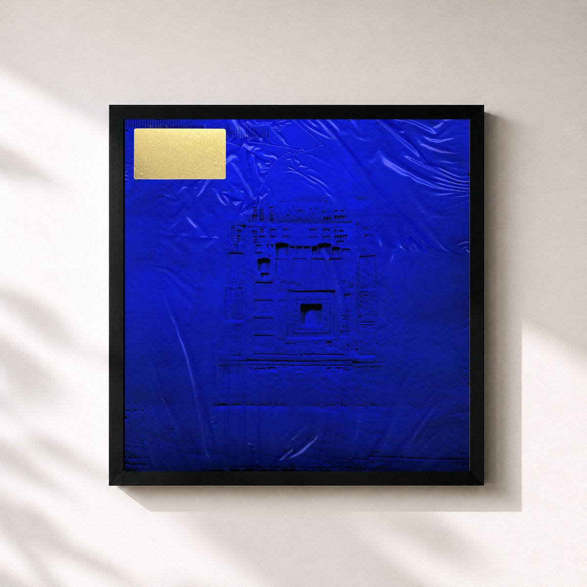 #noir Palais d'argile - Réédition von Feu! Chatterton als quadratischer Kunstdruck, schwarzer Rahmen 32x32 cm