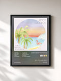 #noir Tableau de l'album Post Tropical de James Vincent McMorrow, cadre noir, imprimé et encadré en France