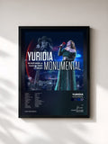 #noir Tableau de l'album Monumental de Yuridia, cadre noir, imprimé et encadré en France