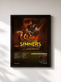 #noir Sinners (Original Motion Picture Score) von Ludwig Goransson als gerahmter Kunstdruck, schwarzer Rahmen, gedruckt und gerahmt in Frankreich