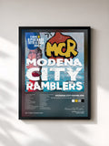 #noir Tableau de l'album Riportando tutto a casa 1994 / 2024 MCR de Modena City Ramblers, cadre noir, imprimé et encadré en France