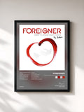 #noir Tableau de l'album I Want to Know What Love Is - The Ballads de Foreigner, cadre noir, imprimé et encadré en France