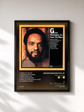 #noir Inner City Blues di Grover Washington, Jr. in stampa incorniciata, cornice nera, stampata e incorniciata in Francia