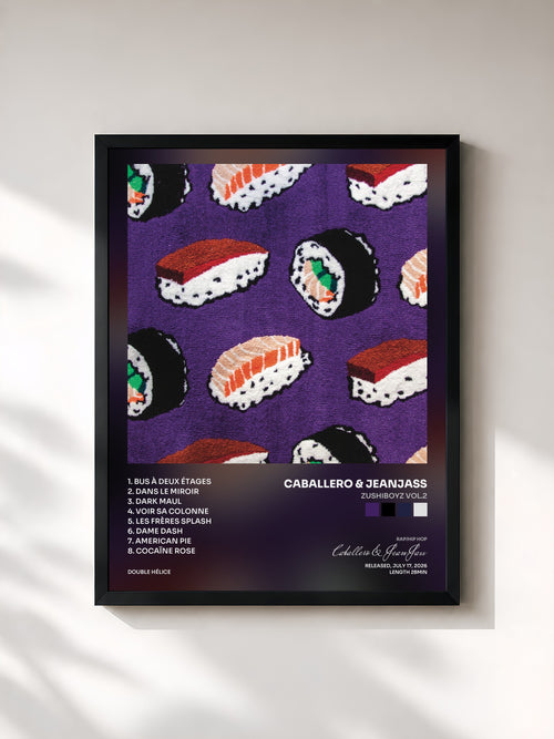 Caballero & JeanJass · ZushiBoyz vol.2 — Affiche encadrée