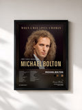 #noir When A Man Loves A Woman: The Love Songs of Michael Bolton by Michael Bolton as a framed art print, black frame, printed and framed in France