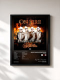 #noir Tableau de l'album On fire de Grupo Marca Registrada, cadre noir, imprimé et encadré en France