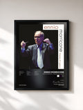 #noir Tableau de l'album Ennio Morricone - Itinerary of a Genius de Ennio Morricone, cadre noir, imprimé et encadré en France