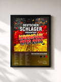 #noir Tableau de l'album Deutscher Schlager präsentiert Karneval Hits 2016 de Deutscher Schlager, cadre noir, imprimé et encadré en France
