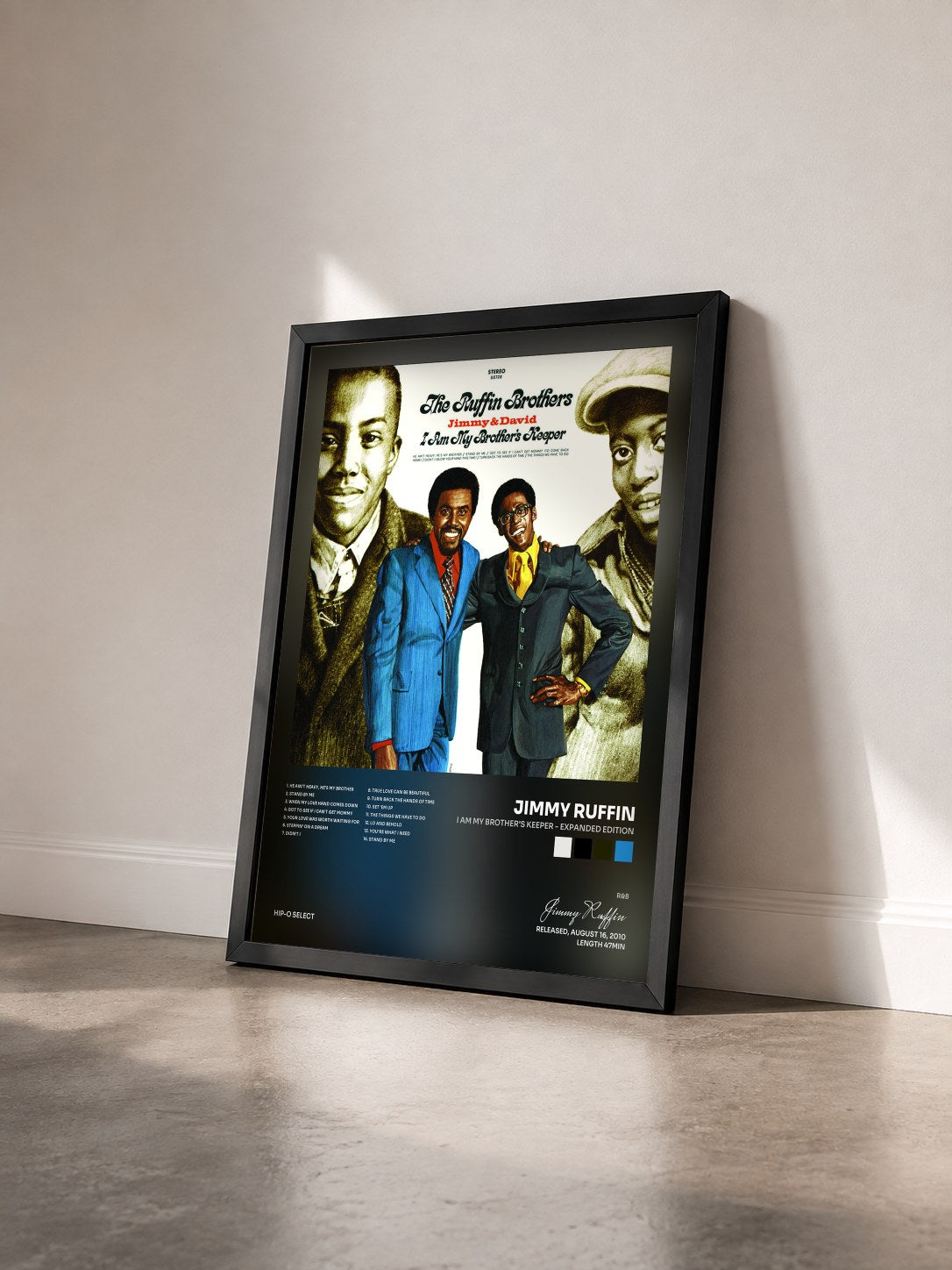 #noir Tableau de l'album I Am My Brother's Keeper - Expanded Edition de Jimmy Ruffin vu de trois quarts, cadre noir