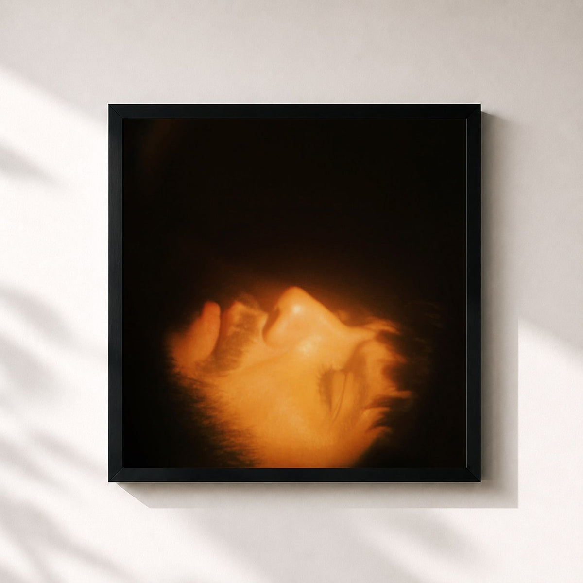 #noir I Had Another Dream de SoMo en lámina cuadrada enmarcada, marco negro de 32x32 cm