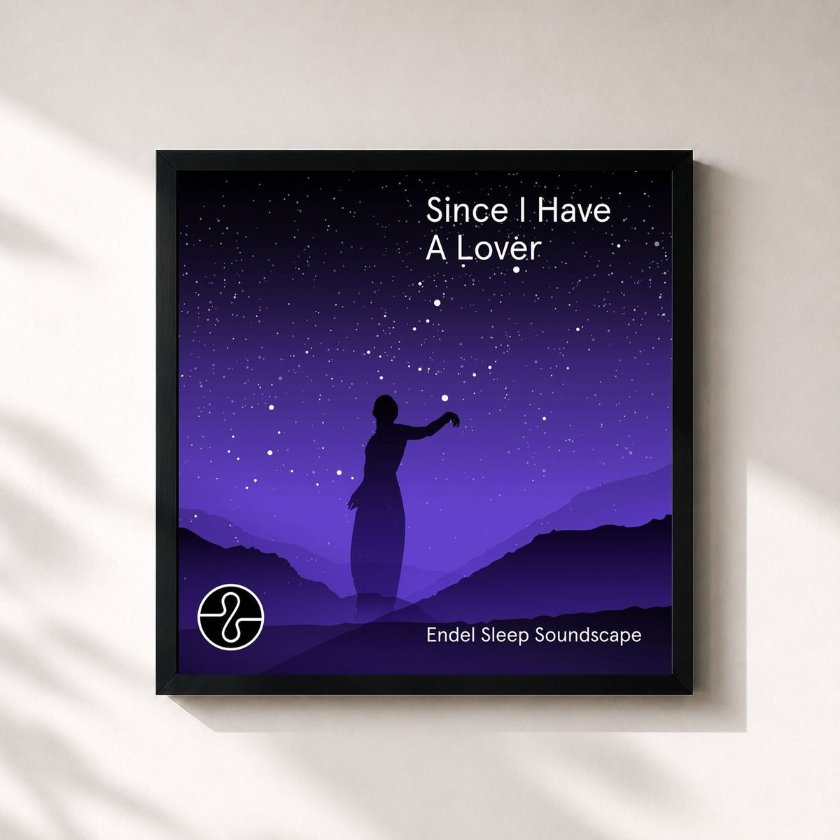 #noir Since I Have A Lover (Endel Sleep Soundscape) by 6lack as a square framed art print, black 32x32 cm frame