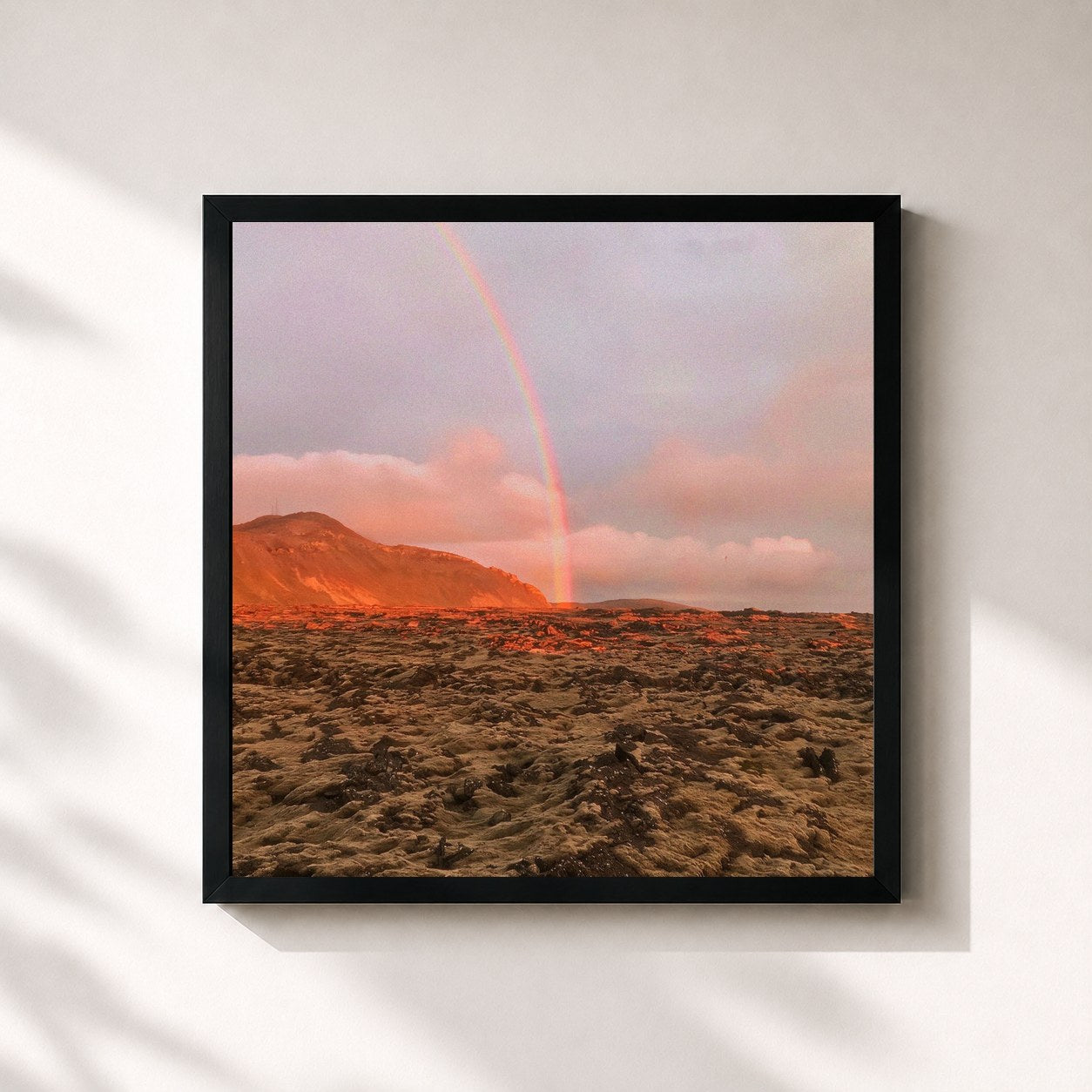 #noir Tableau carré de l'album Return to the Spectrum of Intergalactic Happiness de Zeds dead, cadre noir 32x32 cm