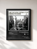 #noir Tableau de l'album Changing of the Seasons (EP) de Two Door Cinema Club, cadre noir, imprimé et encadré en France