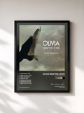 #noir Tableau de l'album Hotel Sessions de Olivia Newton-John, cadre noir, imprimé et encadré en France